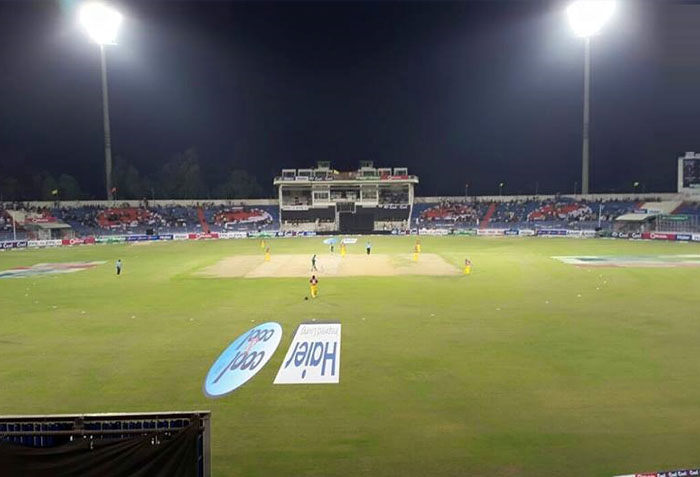 Larkana Cricket Stadium in Larkana